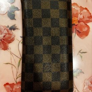 LV Damier Ebene Brazza wallet